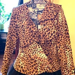 Neiman Marcus Leopard top